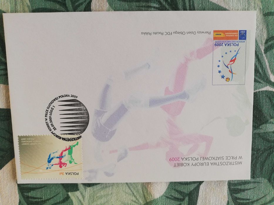 Znaczki Siatkówka sport Mistrzostwa Świata i Europy