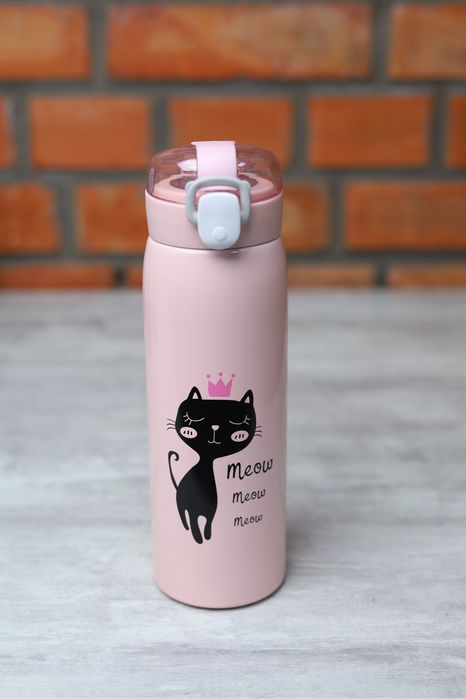 Термос детский с трубочкой, термос для школы, дитячий термос 350мл