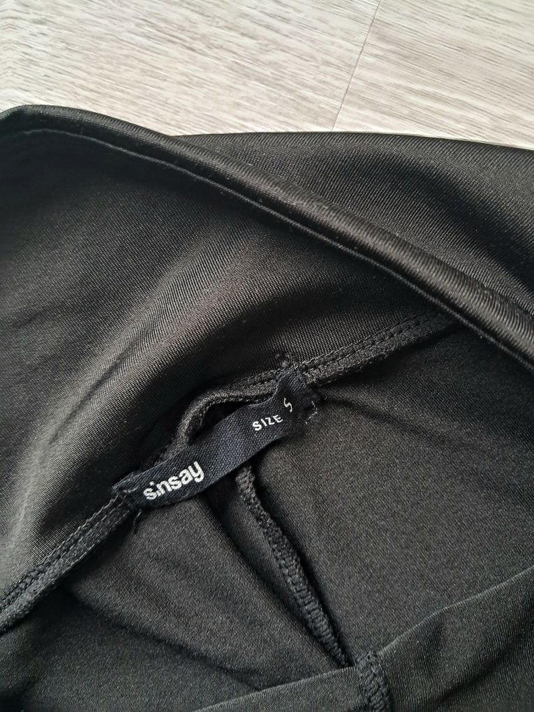 Sinsay Legginsy Gładkie Świetne S