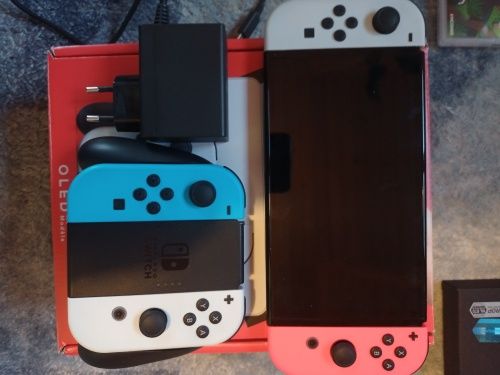 Nintendo switch OLED okazja +dużo dodatków