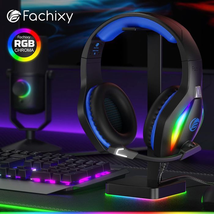 Fachixy Fc100 Słuchawki Gamingowe Rgb Z Mikrofonem Ps5 Pc Xbox