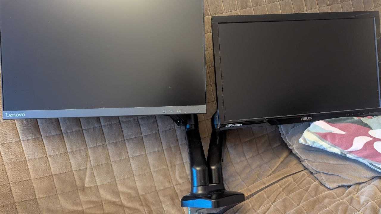 Zestaw 2x Monitor (Asus VS229H-P + Lenovo LI2264d) + Statyw ART L-16GD