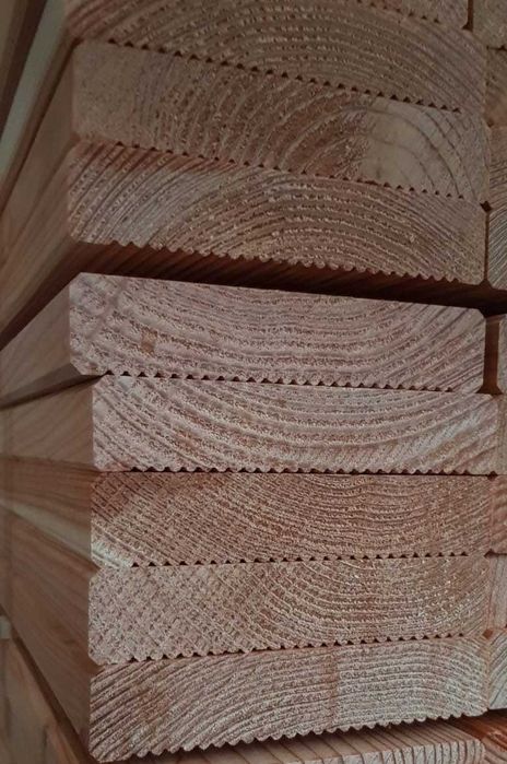 Deska tarasowa MODRZEW Europejski 28x140mm klasa AB - 129 zł brutto/m2