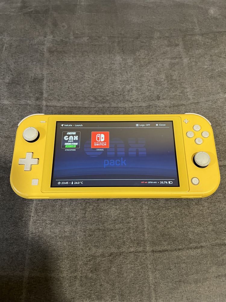 Nintendo switch lite amarela desbloqueada