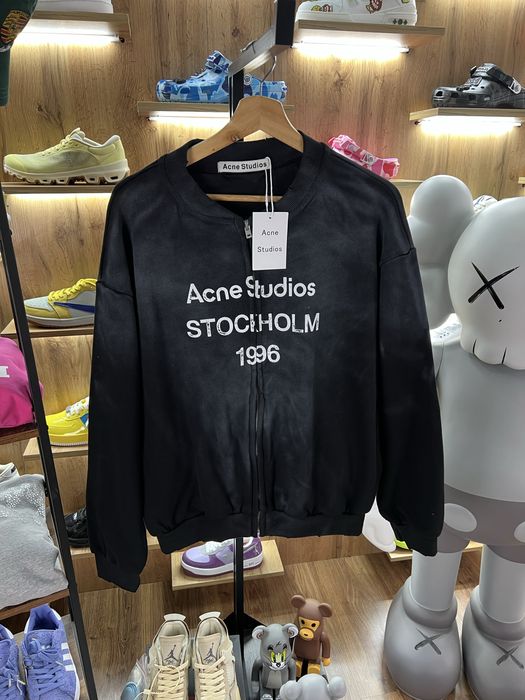 Кофта На Замку ACNE STUDIOS “Stockholm 1996” Black Faded