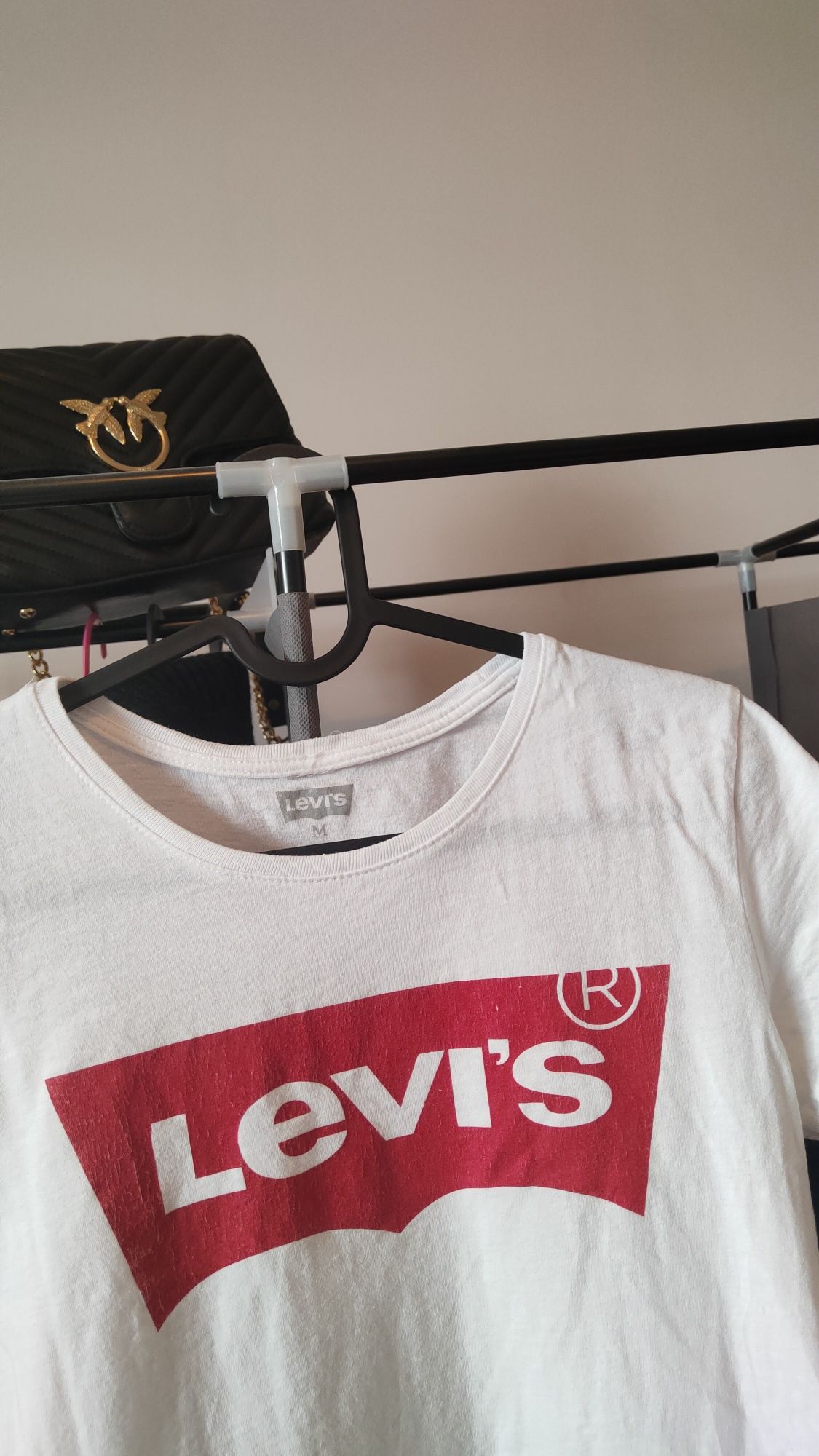 Levi's 38 M biała koszulka t-shirt bluzka bawelna