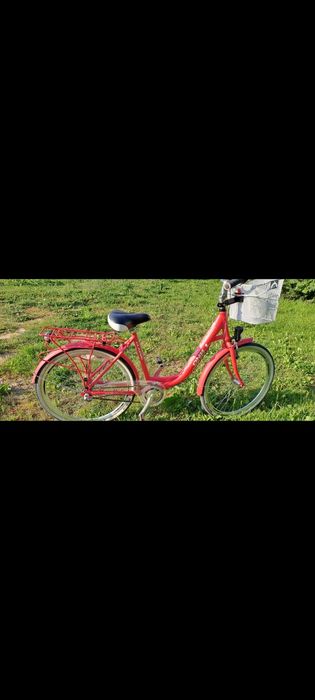 Rower miejski damski, różowy