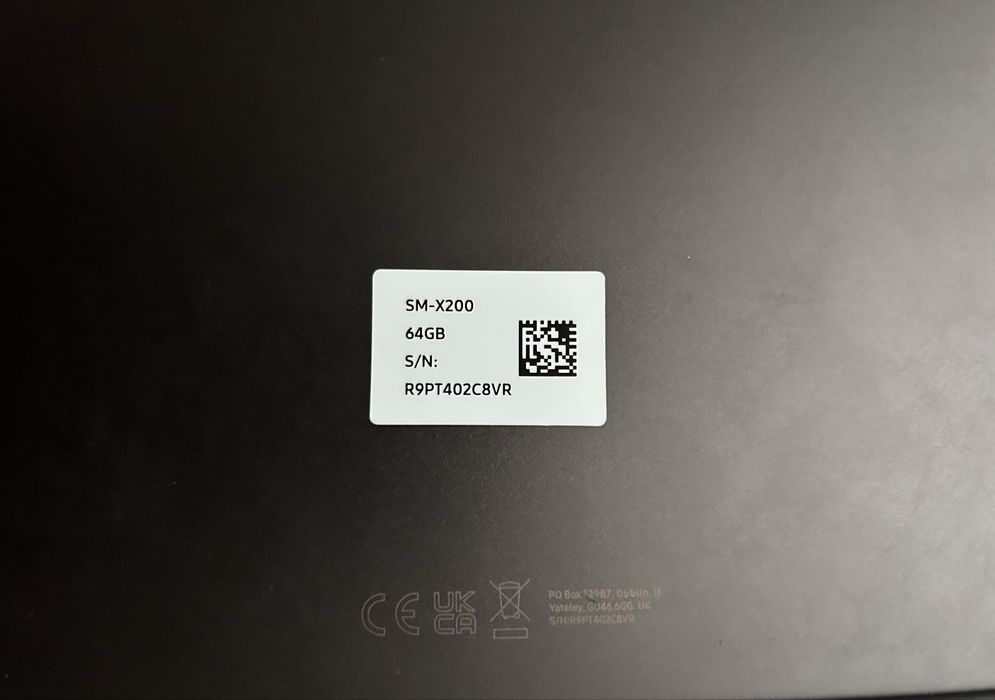 Samsung Galaxy Tab  Dark grey A8 SM-X200 64 GB, Wi-Fi, 10.5