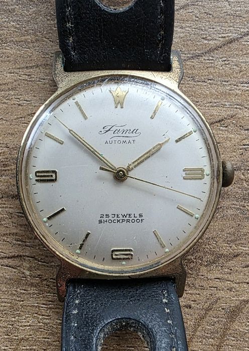 Fama automat rotor record 25 jewels automatic mechaniczny