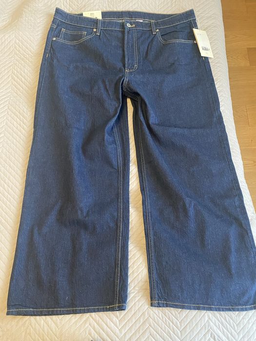 H&M Wide regular fit High waist cropped 48