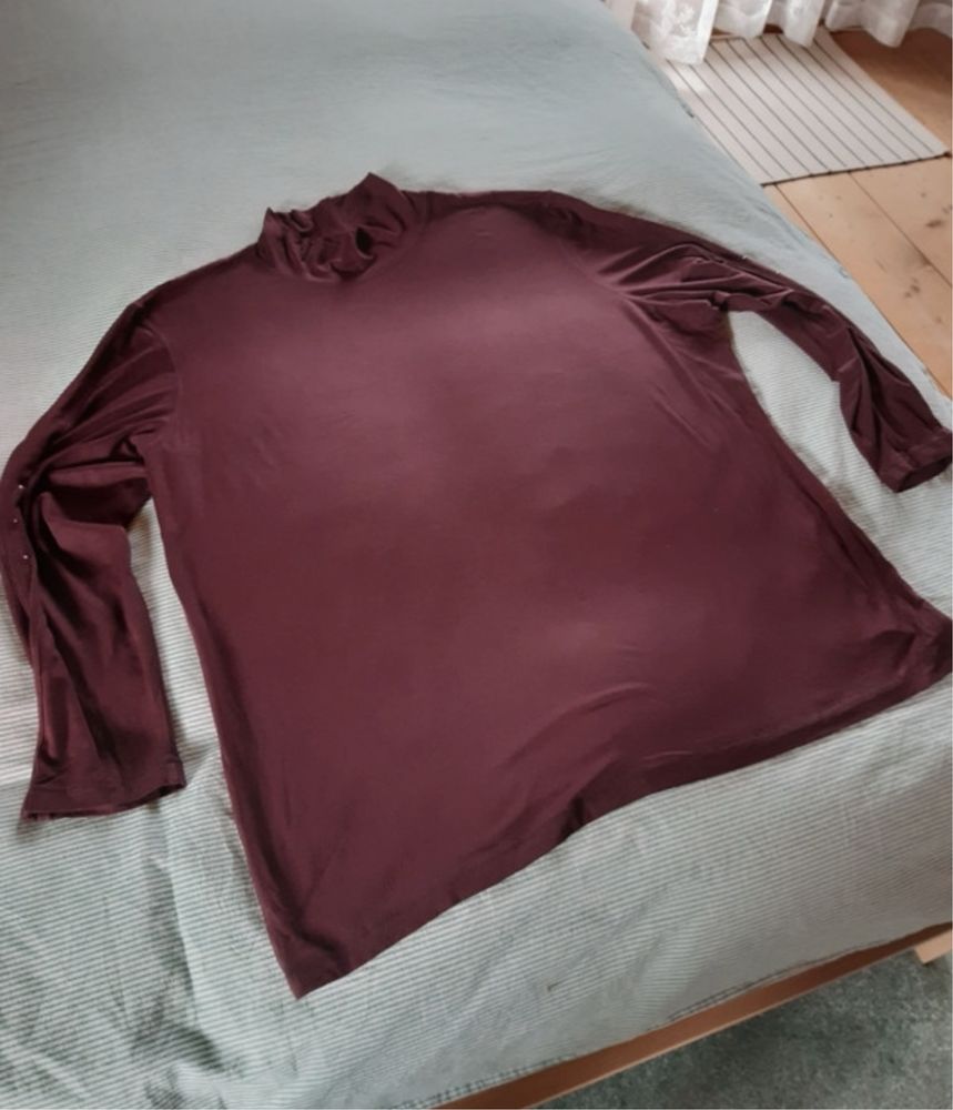 Duża bluzka półgolf z długim rękawem r.50