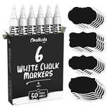 Chalkola White chalk 6 markerów+ etykiety
