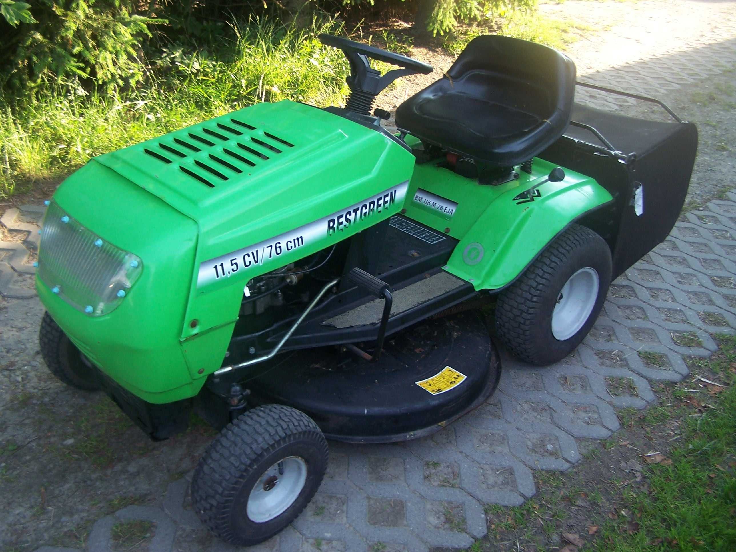 Traktorek Bestgreen,TEC 13KM,skrzynia manual,kosz,szer 76cm,sprawny