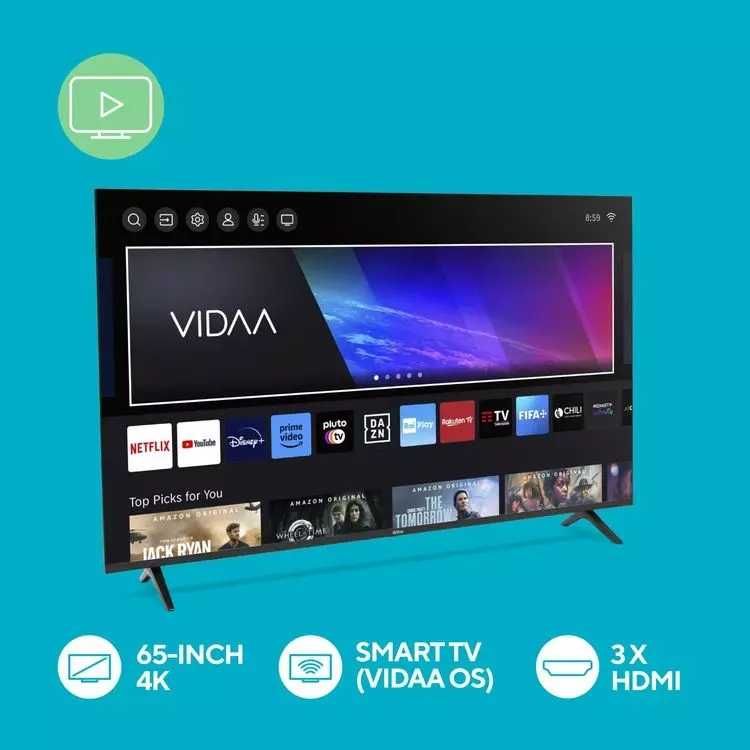 Telewizor Qilive 65" Vidaa Smart TV 4K Netflix YouTube 65 cali Nowy