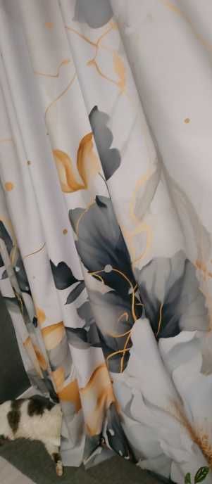 Zasłony 2 sztuki kwieciste wzory 140 x 250 cm dwie sztuki 2 komplet