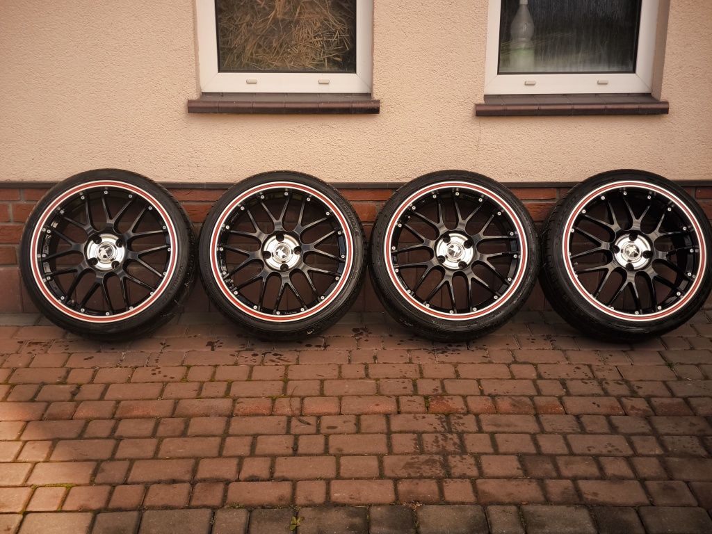 →Felgi+opony Platin RP6 Muskieter 18x7,5 4x108 ET18 Japan racing rh wh