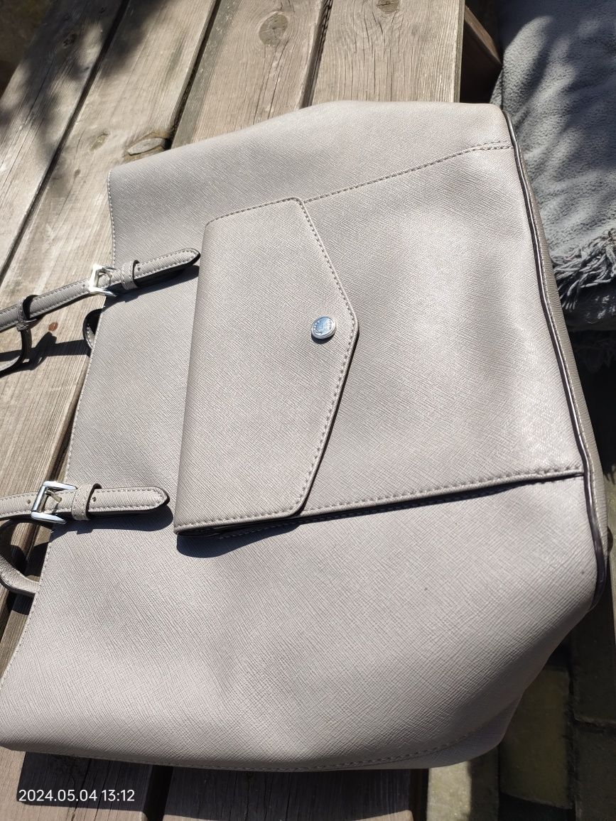 Torebka na ramię a4 Michael Kors MK szara shopper
