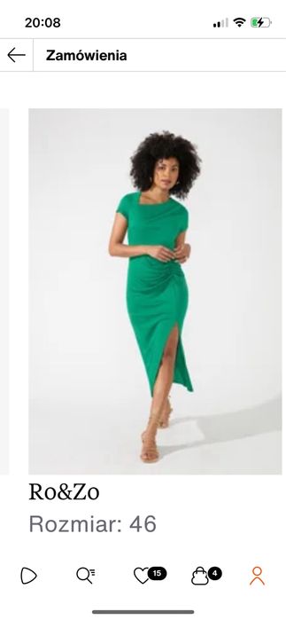 Sukienka damska długa na wesele 46 ro&zo zalando