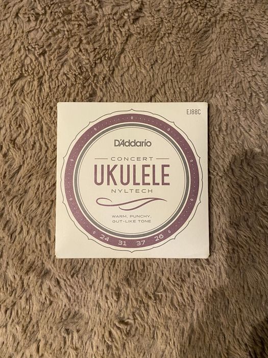 Ukulele concerto com saco + jogo de cordas