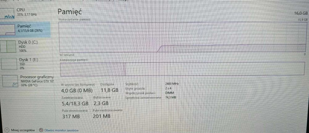 Komputer Gamingowy MSI GTX1050Ti, i5-8400 2.80GHz, 16GB RAM, 1TB HDD