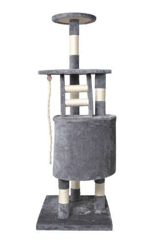 Drzewko dla kota 118 cm szare purlov