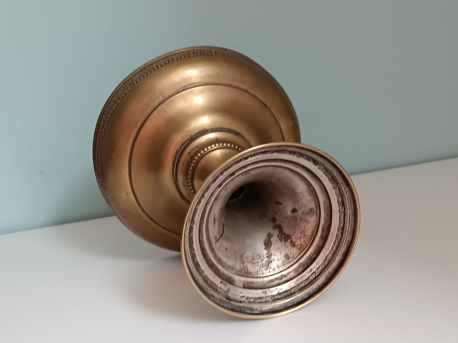 Patera secesja mosiądz , zabytek .