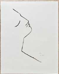 Jean Cocteau . Litografia assinada. 41 x 33