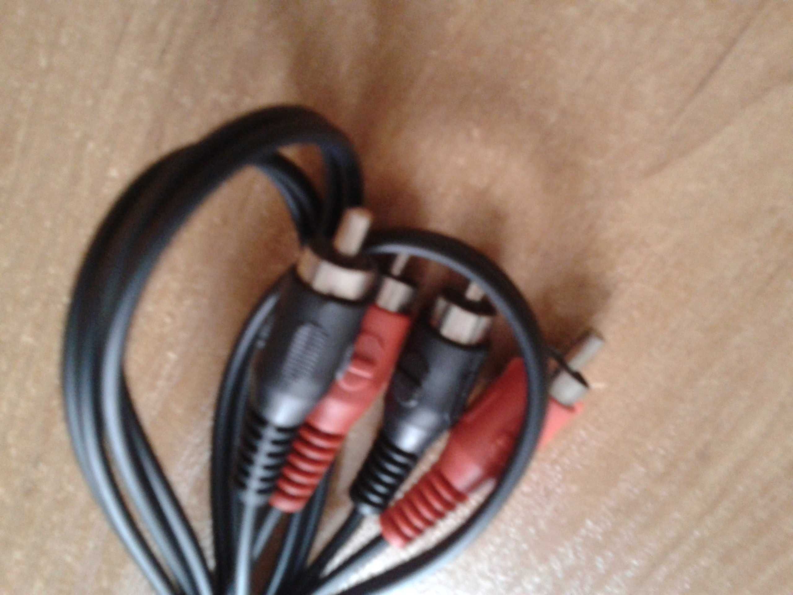 Kabel Przewód 2x rca 2XRCA chinch cinch 1,7m