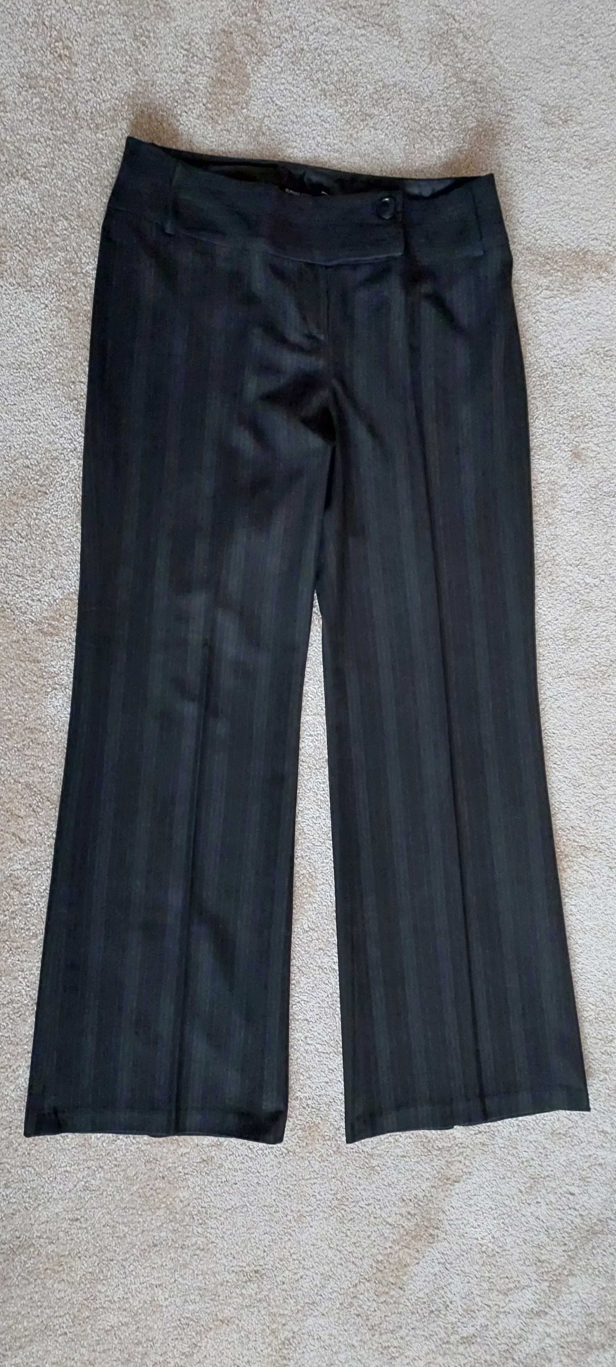 Eleganckie modne spodnie r.40 szeroka nogawka