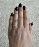Anel Aliança Noivado Ouro Branco 18K Diamantes Topázio Bluebird