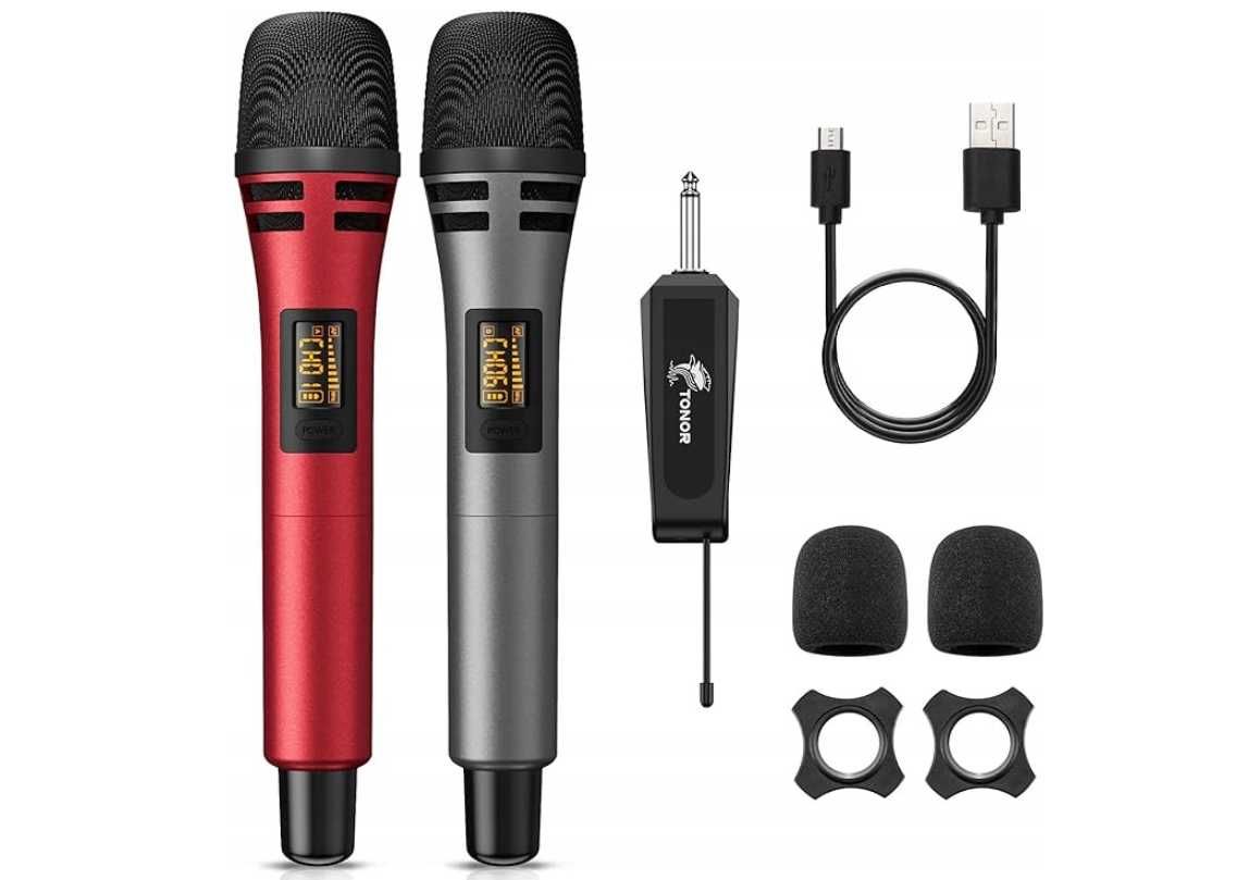 Mikrofon bezprzewodowy TONOR TW-320 2 szt dynamiczny karaoke