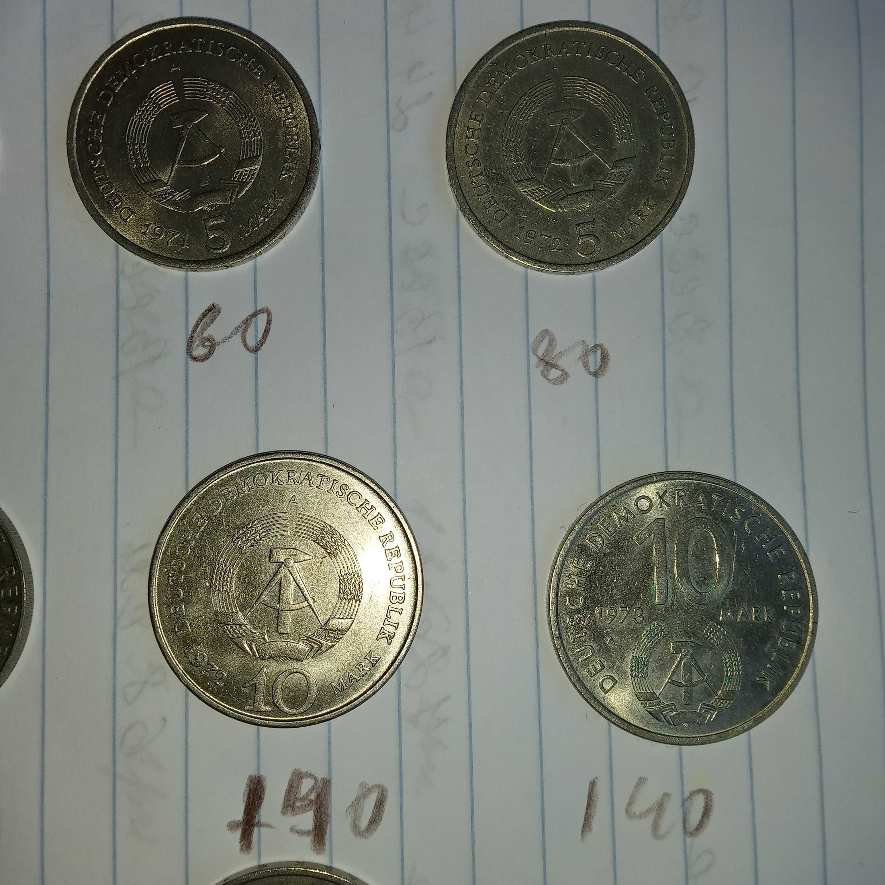 монеты 5-10 марок германии