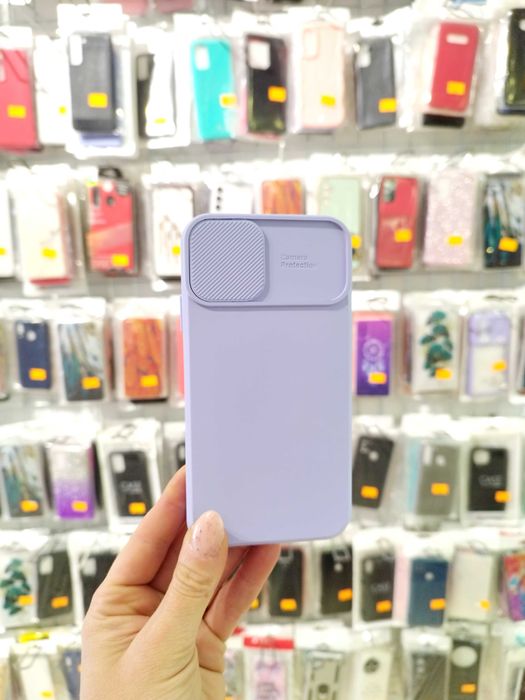 etui, case, pokrowiec z ochroną aparatu Iphone XR fiolet