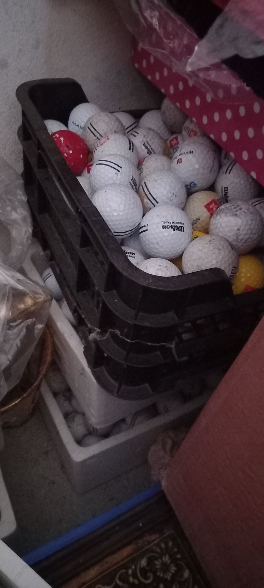 Bolas de golfe usadas