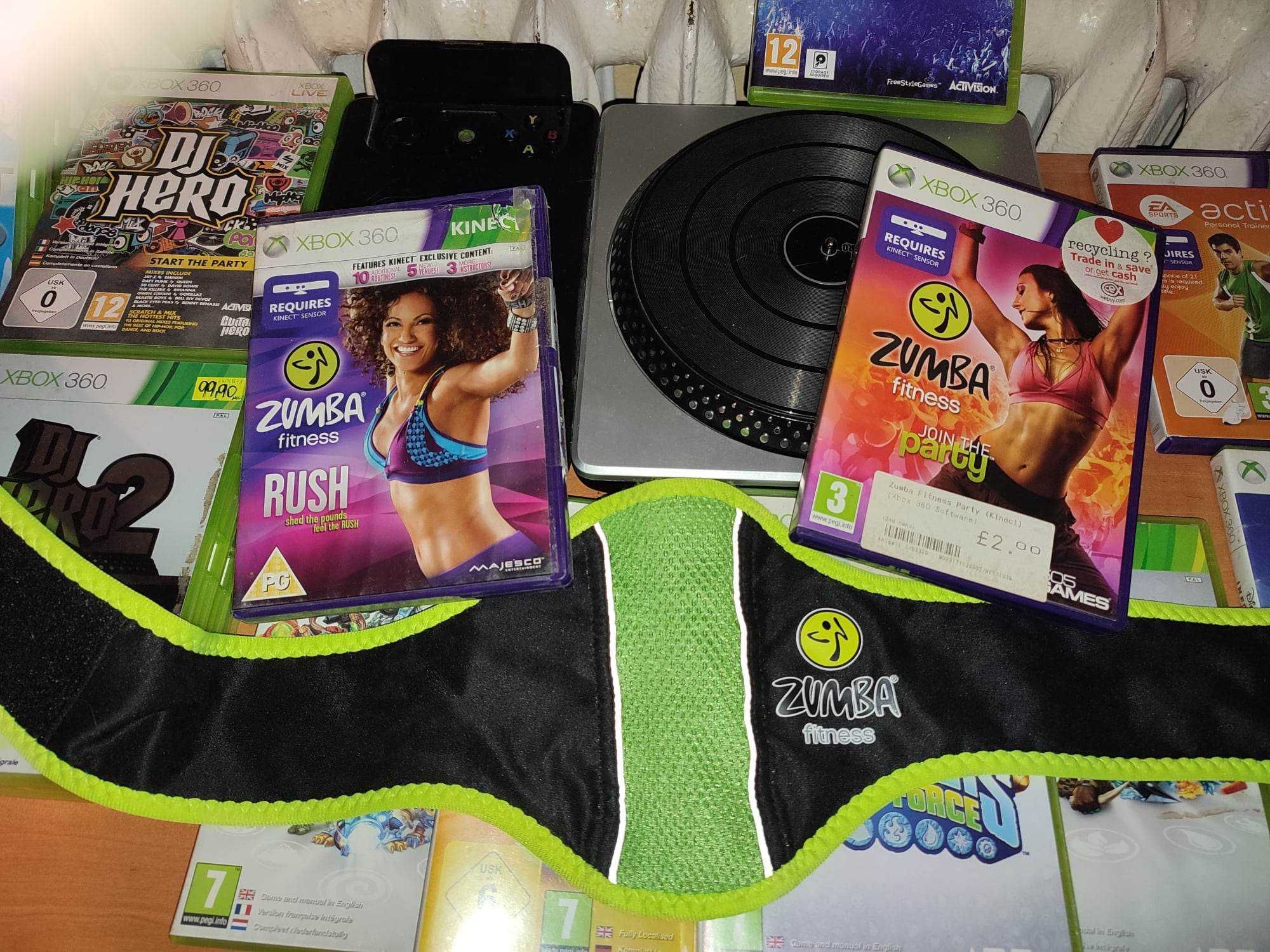Akcesoria do xbox 360, dysk pad kinect buzz mikrofony zasilacz konsola