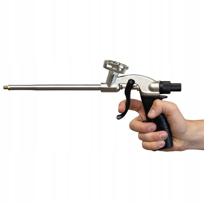 Pistolet Do Piany Montażowej Kleju Pianokleju Metalowy Stalowy Bauhus