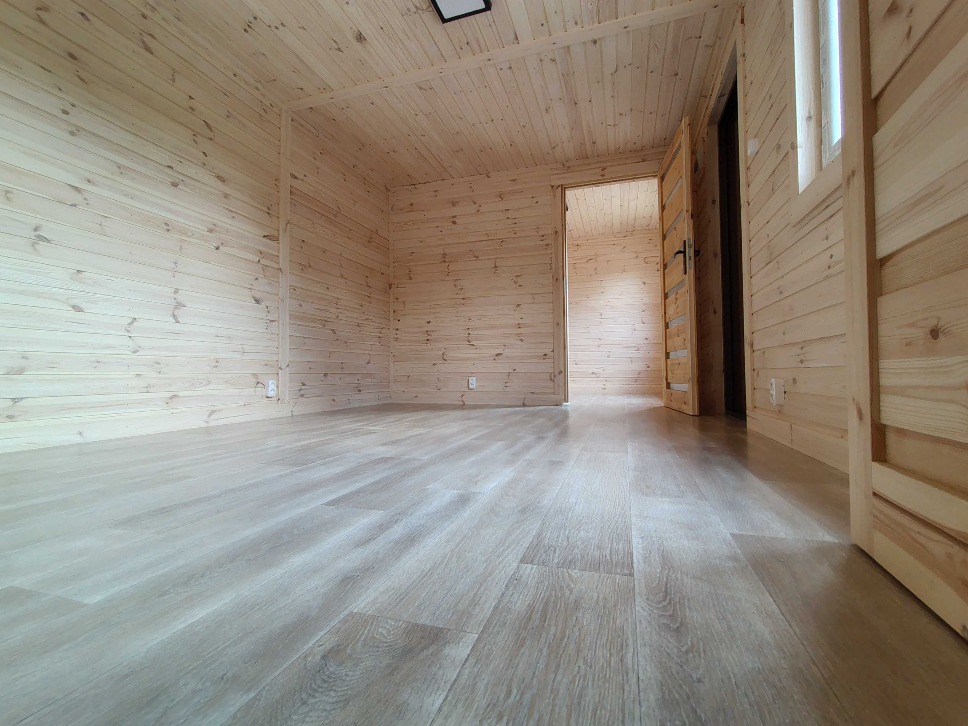 Domek drewniany ocieplony 8x3.2m Żukowo Łośnik Korzybie Kępice Lipnik