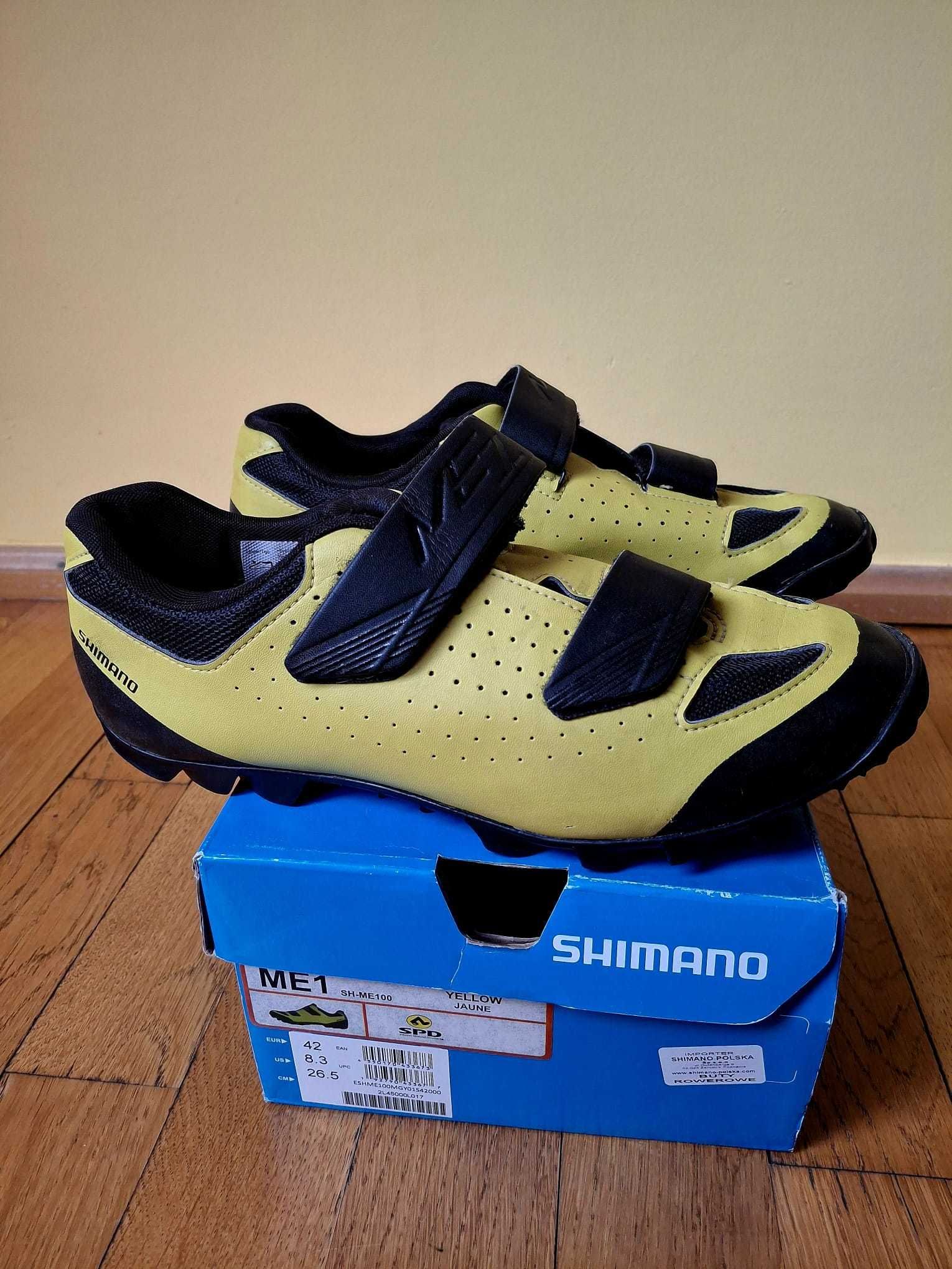 Buty spd Shimano ME1 SH-ME100 żółte rozmiar 42