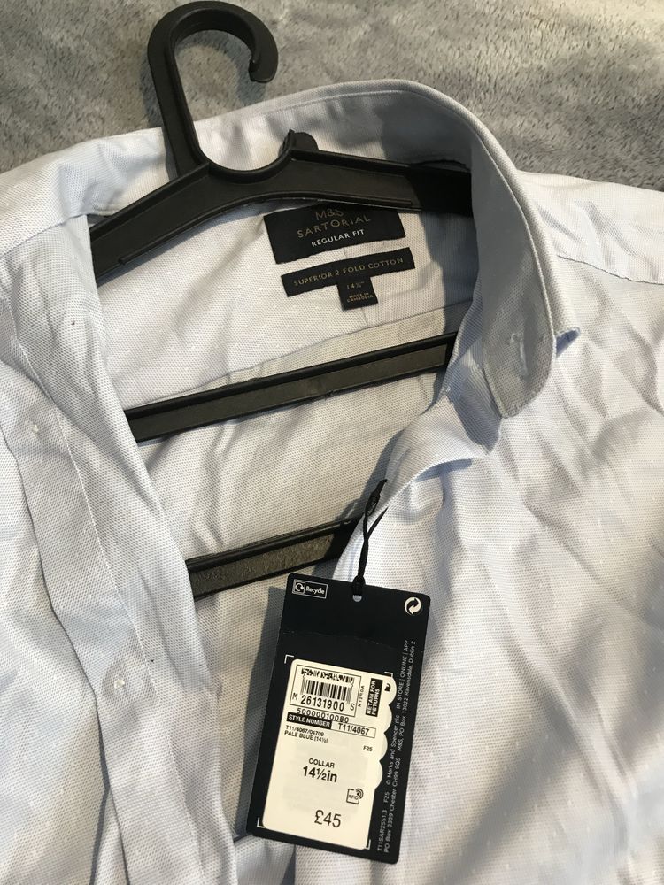Чоловіча сорочка Marks & Spencer (M&S) Нова з бірко