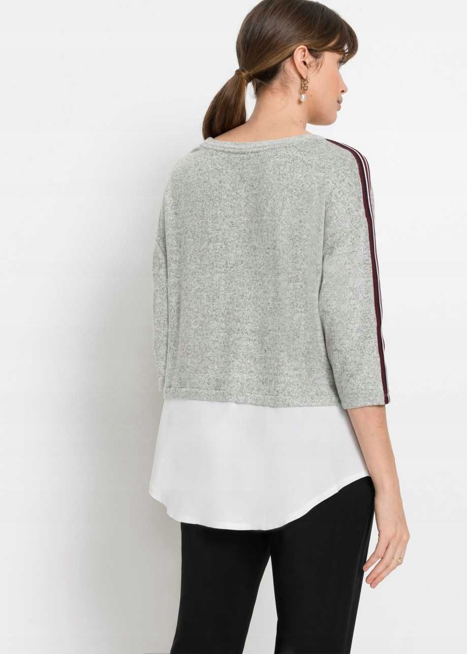 B.P.C bluza z koszulą 2w1 32/34.