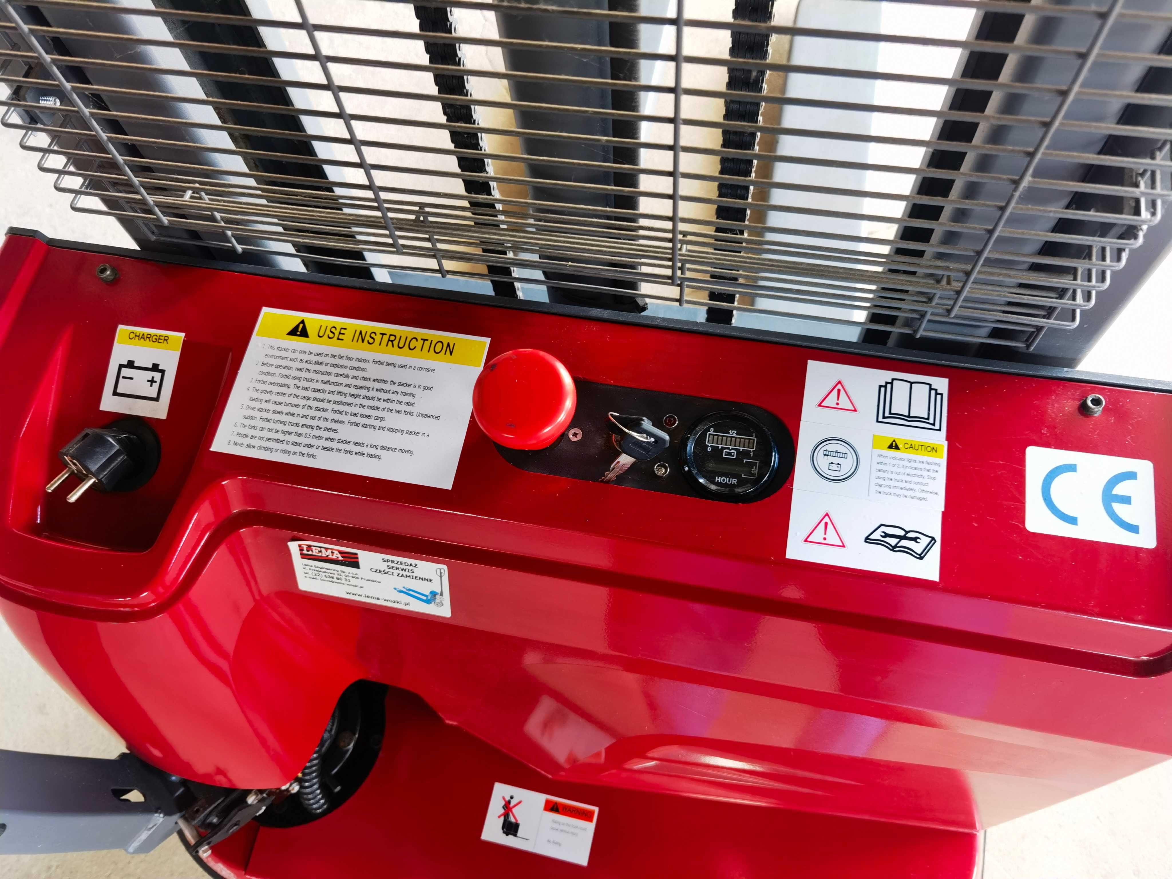 Wózek Elektryczny Podnośnikowy LMCXE 1025 udźwig 1000kg podn. 2500mm