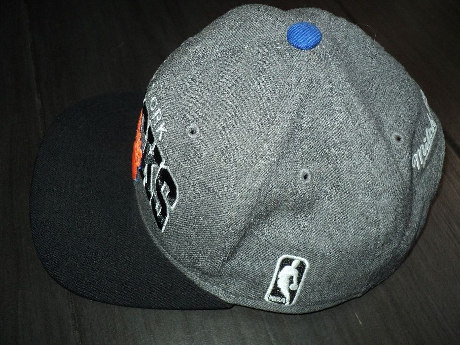 NY Knicks NBA Mitchell & Ness wełna czapka snapback z daszkiem lux