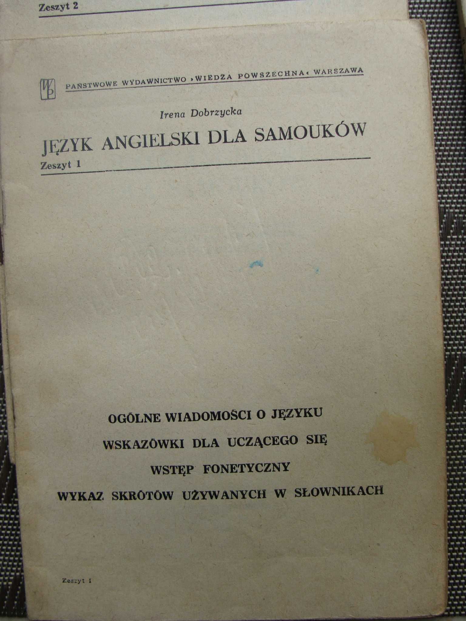 Język angielski dla samouków 9 zeszytów - Irena Dobrzycka (P)
