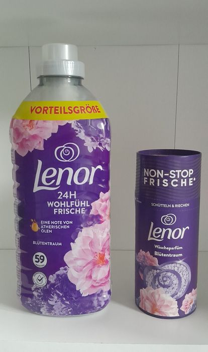Lenor Blütentraum 2x płyn 59 prań i 2x perełki 155 gram z Niemiec