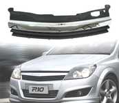 GRELHA OPEL ASTRA H NÃO GTC 04-07 PRETA COM MOLDURAS CROMADAS