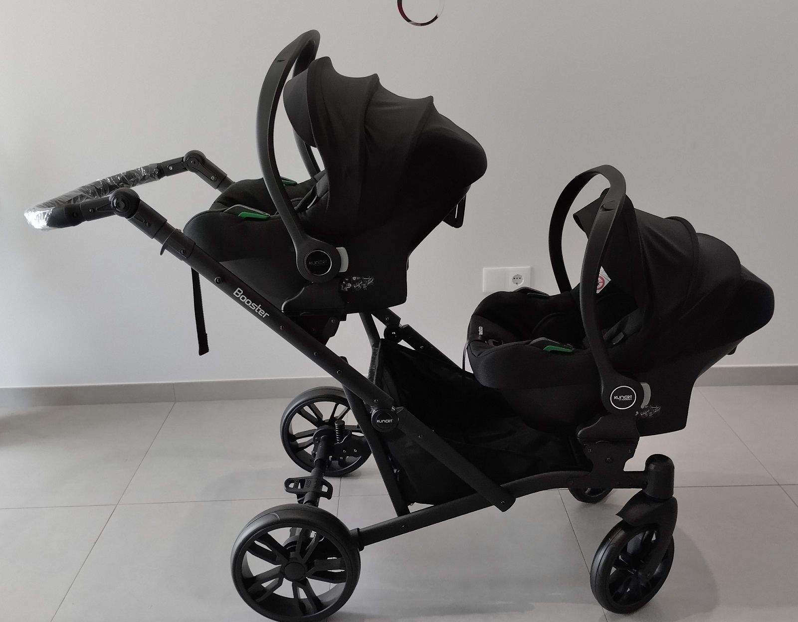 Trio de gémeos NOVOS + acessórios. Envio gratuito