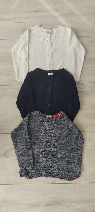 Zestaw bluz dziewczęcych 92/98/104 bluzki/swetry/Zara/Quechua