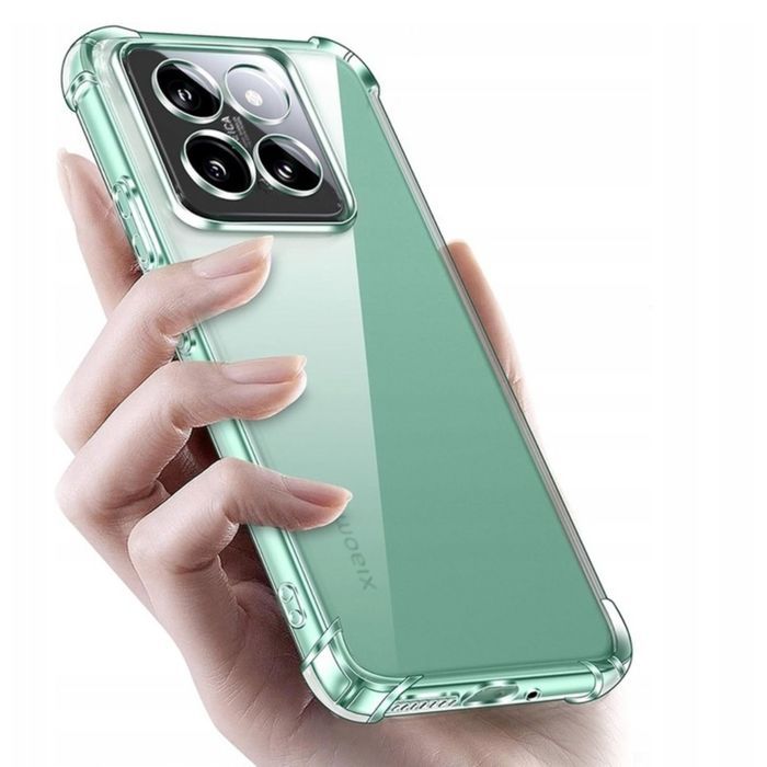 Etui do Xiaomi 14T Pro AntiShock wzmocnione narożniki przezroczyste