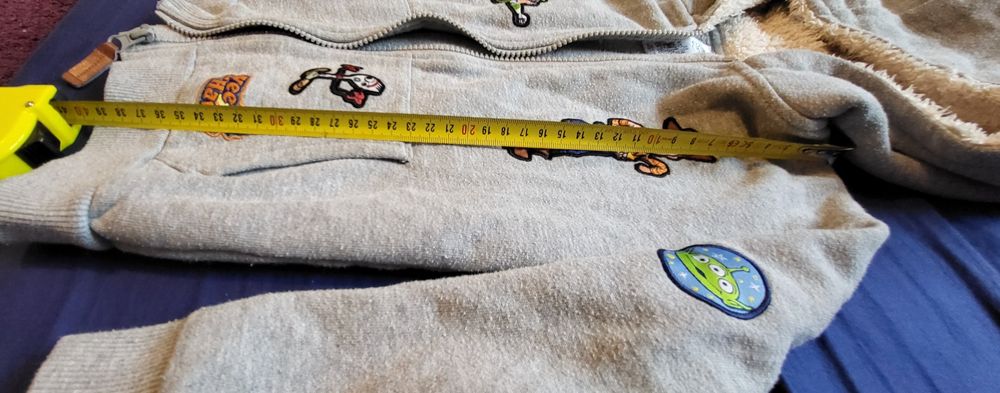 Ciepła bluza z kapturem na zamek z postaciami Disney Toy story