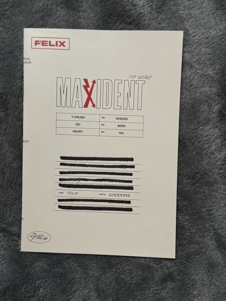KPOP Альбом Stray Kids “Felix Maxident”